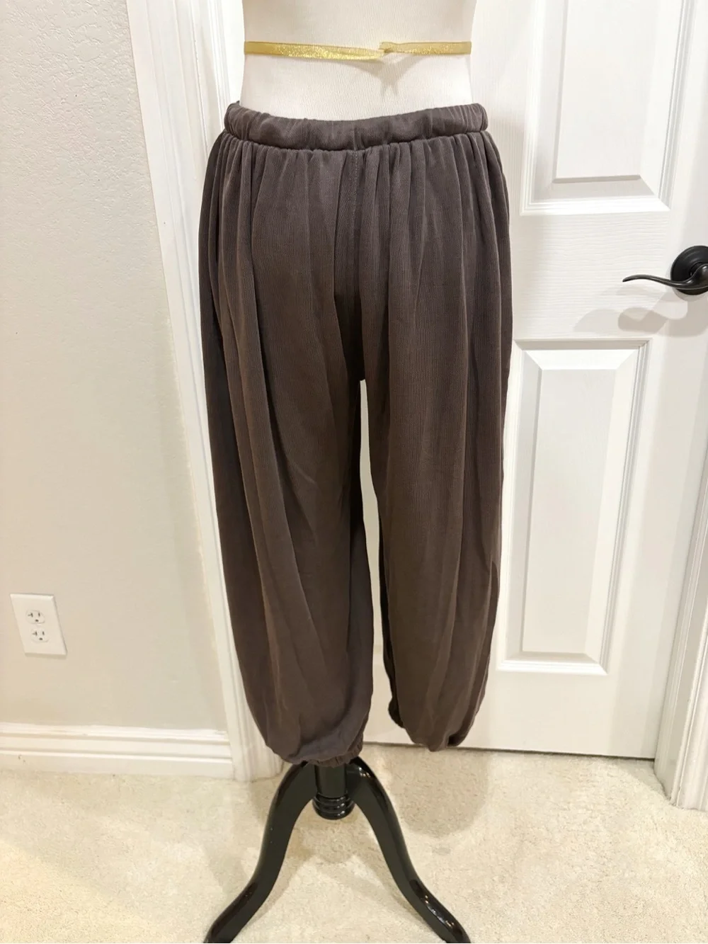 Free People FP Movement Women's Momentum Balloon Rich Brown Oversized Pants XS/S